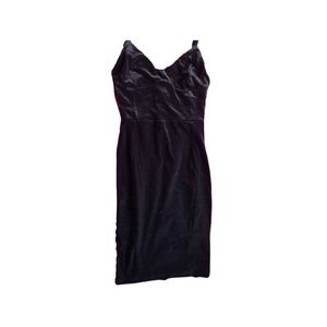 H&M Black Velvet Corset Dress